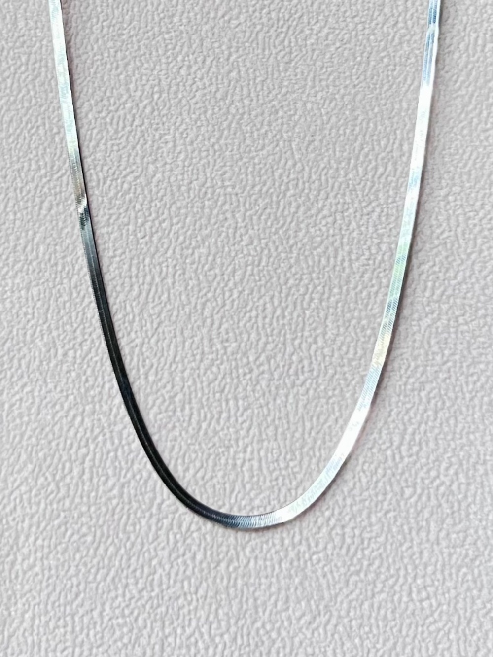 N065 | .925 Italian Sterling Silver Herringbone Chain
